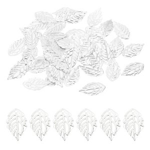 Unique Bargains Metal Bulk Leaf Pendants for Making Earring Bracelet Necklace 100  Pcs - 1 of 4