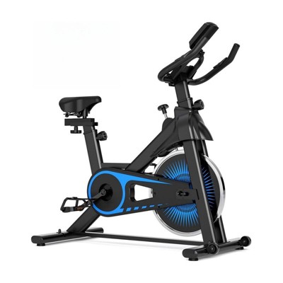 VisioGear Exercise Bike, door Cycling Bike with Built-in Moving Wheels, Stationary Bikes for Home Cardio Gym Workouts, Blue, 42"*41.6"*21.6"
