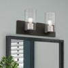 Livex Lighting Zurich 2 - Light Vanity in  Black/Brushed Nickel - 4 of 4