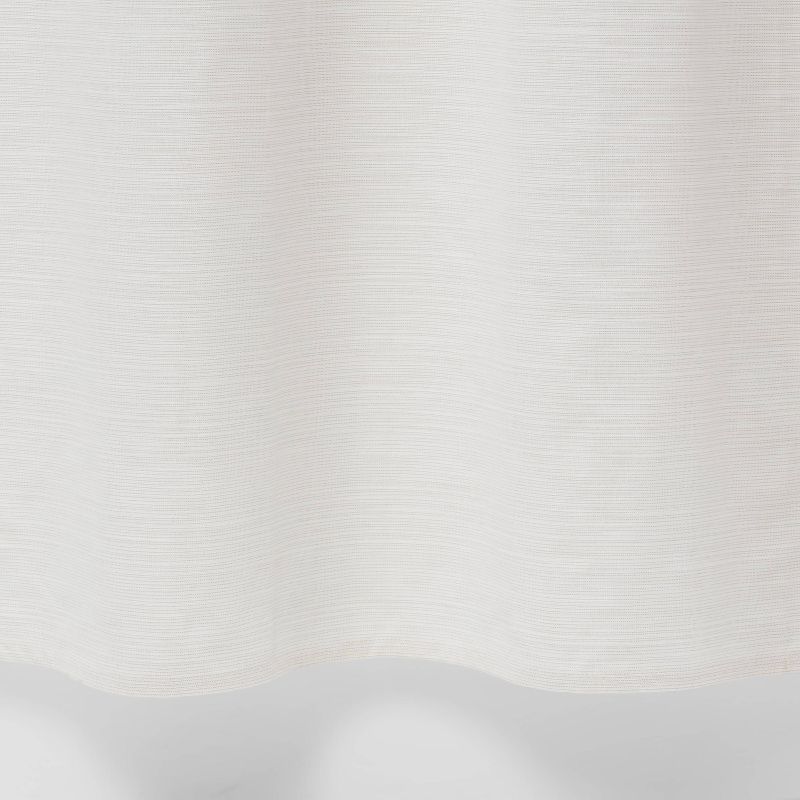 Subtle Striped Textured Shower Curtain Off-White - Threshold&#8482;, 3 of 6