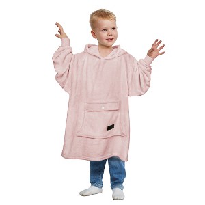Catalonia Wearable Blanket Hoodie for Kids, Fleece Snuggy Sweatshirt Pullover, 4-12 Years Kids, Gift for Boys Girls, Christmas Gift Ideas - 1 of 4