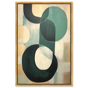 Art Remedy Jade Bracelet Contemporary Shapes Abstract Wall Art Framed - 1 of 4