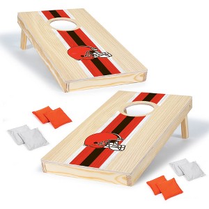 NFL Cleveland Browns 1'x2' Wood Cornhole Set - 1 of 4