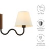 Modway Sunlit Squiggle Swivel Wall Sconce, Artistic Adjustable Light - 2 of 4