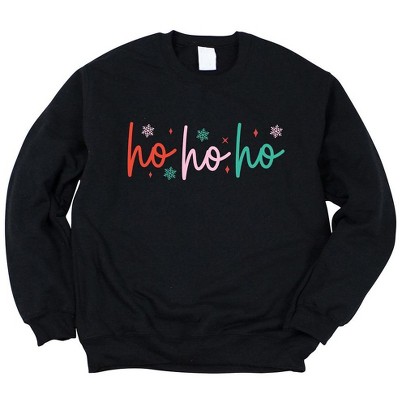 Simply Sage Market Women's Graphic Sweatshirt Ho Ho Ho Colorful