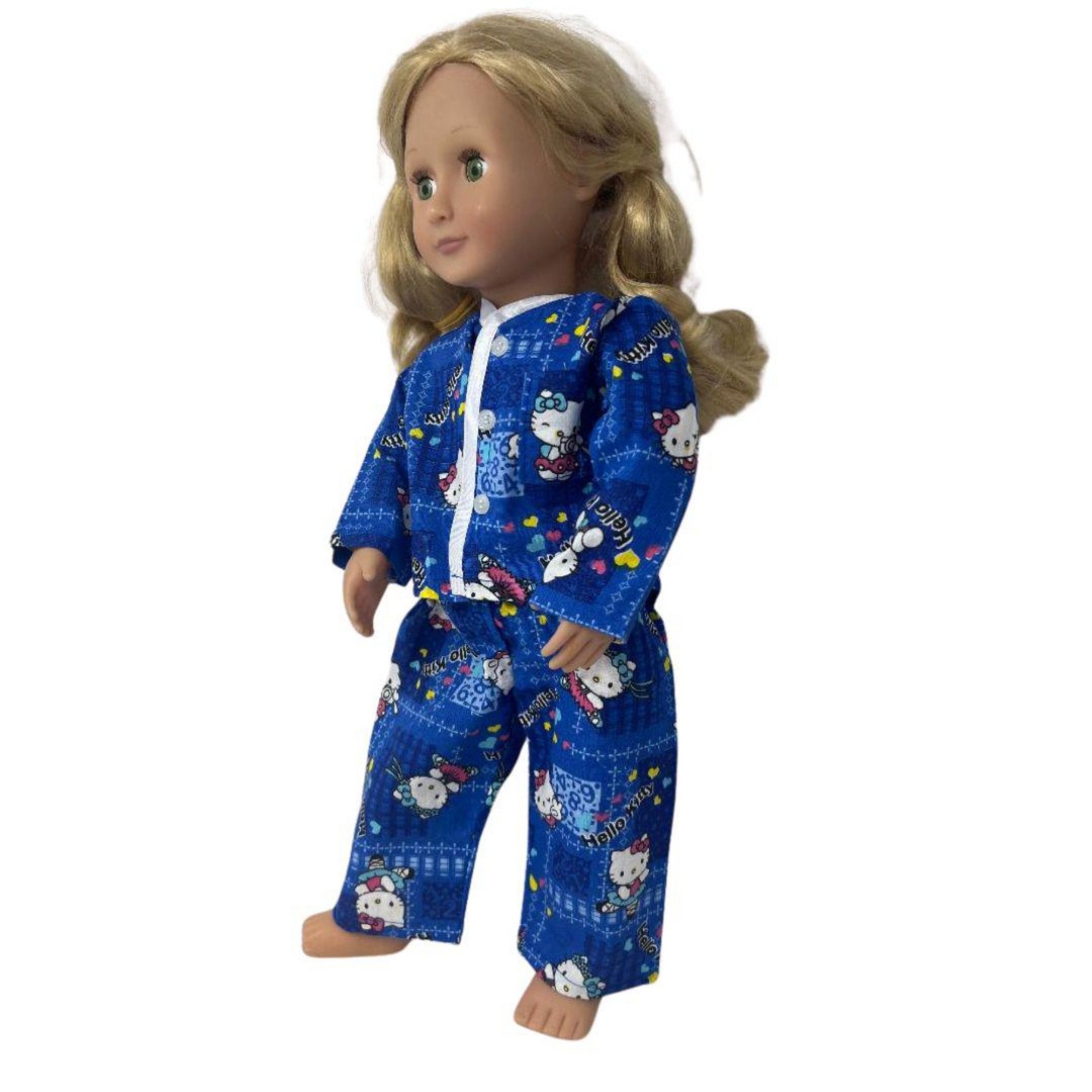 Пижама Kitty Sleepwear для детей — Doll Clothes Superstore, цвет: Синий — фото 3
