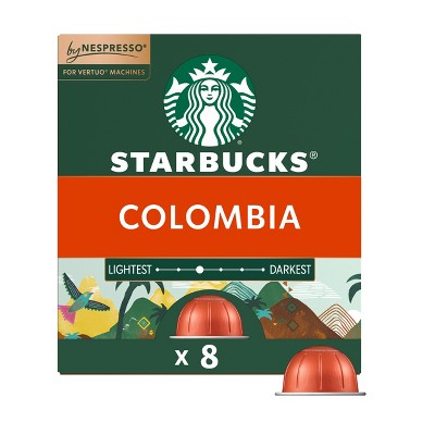 Starbucks by Nespresso Vertuo Line Pods Medium Roast Coffee Single-Origin Colombia - 8ct