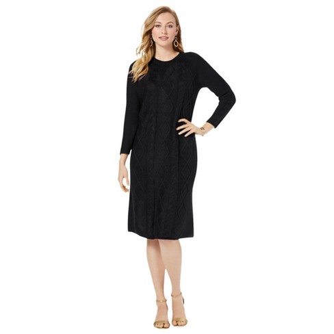 Jessica London Women's Plus Size Cable Sweater Dress, 30/32