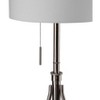 Vynxaria 72 Inch KD Shade Floor Lamp with Adjustable Brown Metal Tripod, Ideal for Bedroom, Living Room & Office - 3 of 4