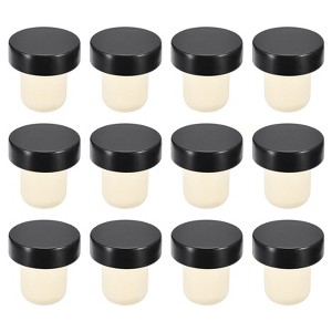 Unique Bargains Rubber Aluminum T-shaped Reusable Sealing Wine Bottle Stopper 24 Pcs - 1 of 4