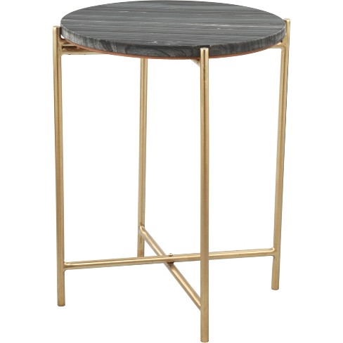 Antwohnette Side Table Marble Gray - Zm Home : Target