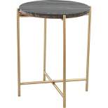 Antwohnette Side Table Marble Gray - ZM Home
