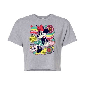 Women's - Disney - Mickey & Friends Cropped Graphic T-Shirt - 1 of 4