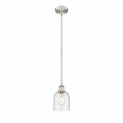 Bella - 1 Light Stem Hung Mini Pendant In Industrial Style-9 Inches Tall and 5.5 Inches Wide