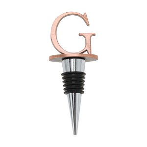 Unique Bargains Bottle Stoppers Aluminum Alloy TPE Red Bronze Tone Black Silver Tone 4.25"x1.61"x0.98" 1 Pc - 1 of 3