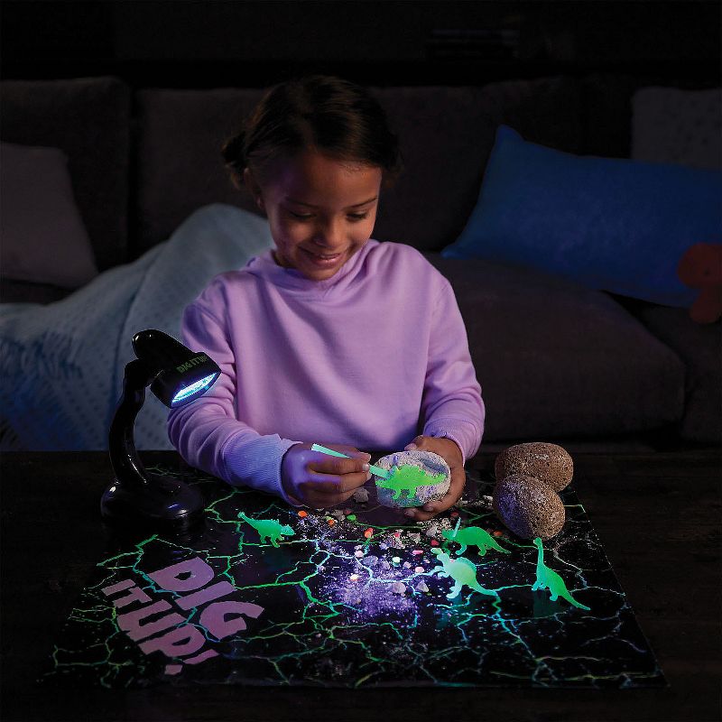 Dig It Up! Glow in The Dark Dinosaur Eggs Excavation Kit - Unconver Glowing Dinosaurs - Includes 8 Eggs, 2 of 5