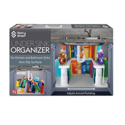 Spicy Shelf Under Sink Organizer White