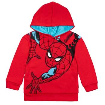 Marvel Sweat Zippé Enfant Garçon - Veste Polaire en Sherpa Spiderman  (Rouge, 3-4 Ans) : : Mode