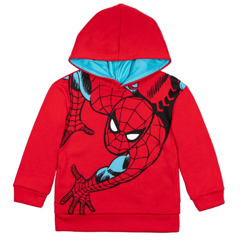 Marvel Avengers,Spider-Man Hulk Fleece Pullover Hoodie Toddler, 1 of 8
