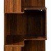 Resenkos Corner Book Shelf - 5 Tier Corner Bookcase with Baffle, Freestanding L Shaped Display Shelf Stand for Home Office, Bedroom, - 4 of 4