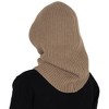 Anna-Kaci Solid Hooded Scarf Hat Winter Balaclava Knit Skull Cap Beanie Hat Neck Gaiters for Women - 4 of 4