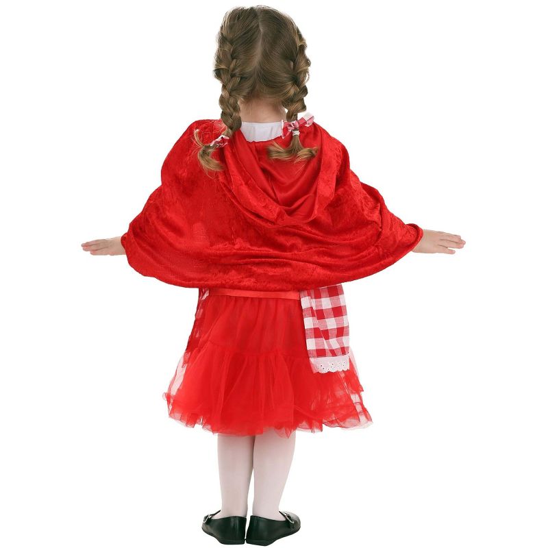 HalloweenCostumes.com Girl's Toddler Red Riding Hood Tutu Costume, 5 of 6