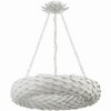 Crystorama Lighting Broche 6 - Light Pendant in  Matte White - 4 of 4