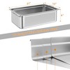 6 Pack Full Size Food Pan, Deep Commercial Catering Hotel Pans with Handles, NSF Certified, Stainless Steel Anti-Jamming Steam Table Pan - 2 of 4