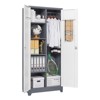 TiramisuBest 65"/73" Metal Lockers High Broom Tool Storage Cabinet Locking Doors Adjustable Shelves Waterproof Base Garage Kitchen - 4 of 4