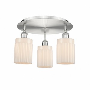 Hadley - 3 Light Flush Mount In Art Deco Style-9.5 Inches Tall and 16.25 Inches Wide - 1 of 1