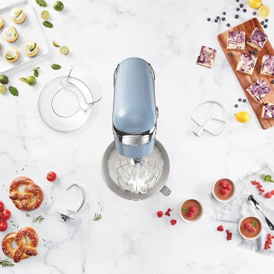 Arctic Blue 5.5 Quart Stainless Steel Bowl Stand Mixer with 12 Speeds