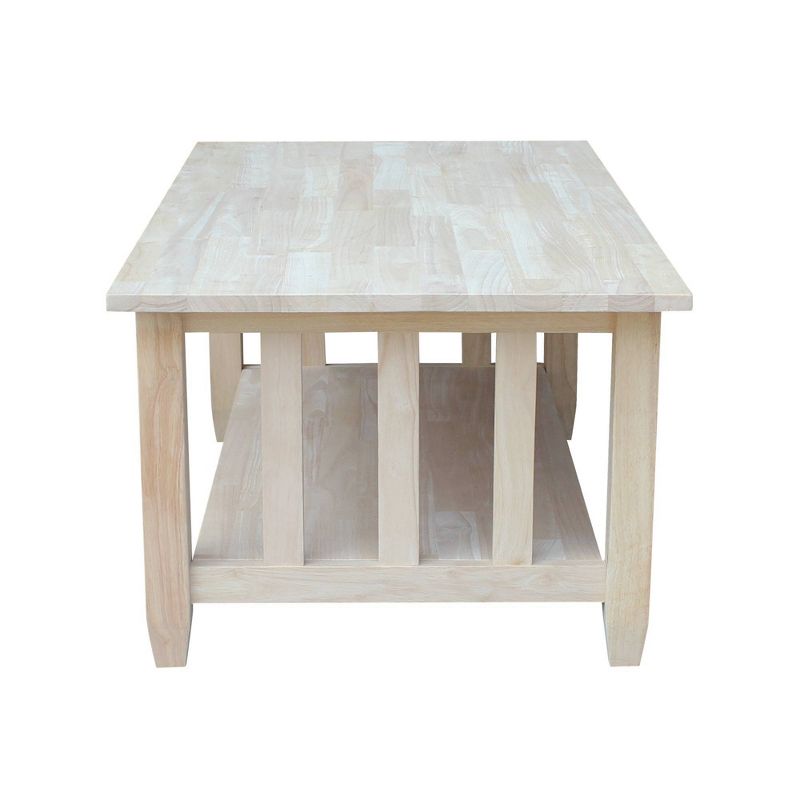 Mission Tall Coffee Table - International Concepts, 4 of 9