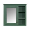 30''x28'' Bathroom Wall Mount Cabinet With Open Shelves Bathroom Wall Mounted Cabinet Wooden Hanging Cabinet Storage Cabinets - 3 of 4
