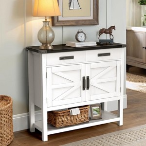 Console Table with 2-Door Cabinet & 2 Drawers - 1 of 4