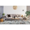 Acekool 5x7 Washable Rug – Retro Striped Non-Slip Carpet, Ultra-Thin Floor Mat for Kitchen & Playroom, - 3 of 4