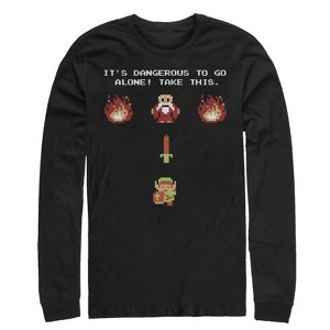 Men's Nintendo Legend of Zelda Take This Long Sleeve Shirt - 1 of 3