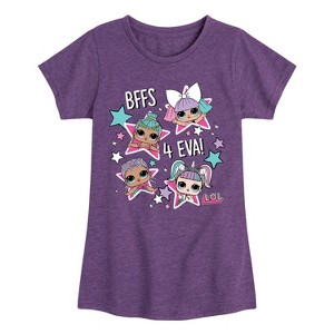 Girls' - LOL Surprise! - BFFS 4 EVA Fitted Short Sleeve Graphic T-Shirt - 1 of 4