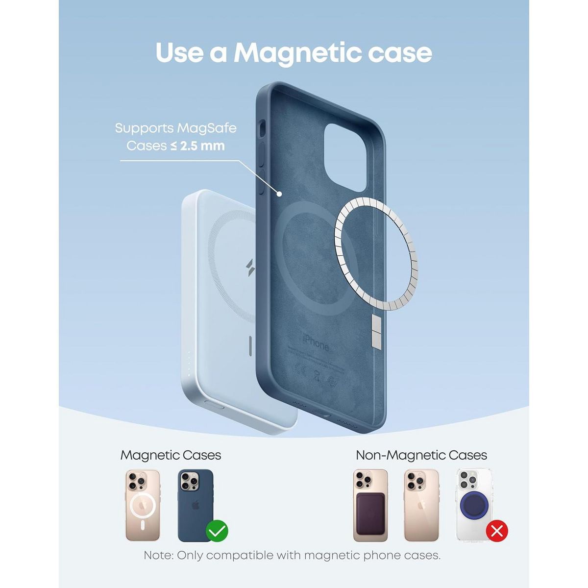 Anker 622 Magnetic Battery (MagGo), 5,000mAh Foldable Magnetic Wireless Portable Charger with Stand - thumbnail 6