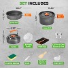 NutriChef 12-Piece Camping Cookware Set - Non-Stick, Lightweight Pots, Pans, and Utensils for Outdoor Cooking - 3 of 4