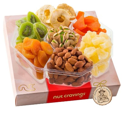 Dried Fruit & Nuts Gift Basket in Red Box