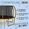 Okak 12/14/16FT Trampolines with Inner Safety Enclosure Net, Kids Trampoline with Ladder and Spring Cover Padding, Rebounder for Garden,Yard - 2 of 4