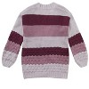 Girls Sweater Cardigan Open Front Longline Sweater Cable Knit Sweater Long Sleeve Color Block Sweater - 4 of 4