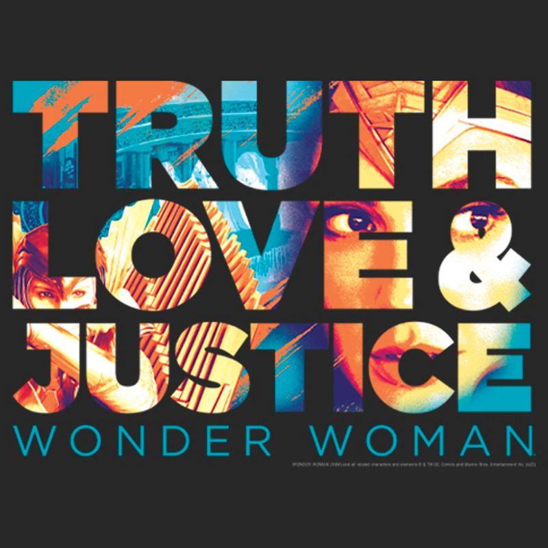 Women's Wonder Woman 1984 Truth Love Justice T-Shirt, 2 of 5