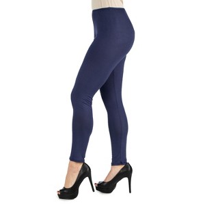 24seven Comfort Apparel Womens Stretch Ankle Length Leggings - 1 of 3