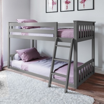 Max Lily Twin Over Low Bunk Bed, 50 Inch Bunk Beds