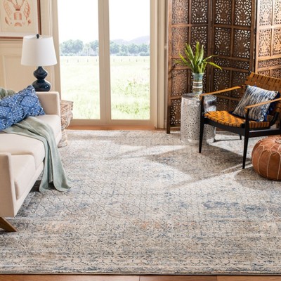 Hand-Tufted Elegance Black & Beige Wool Blend Rectangular Rug