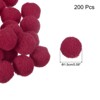 Unique Bargains Home Crafts Handcrafts Project DIY Polyester Felt Balls Beads 200 Pcs - 2 of 4