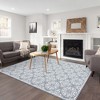 Area Rugs Floral Rugs Boho Rug Moroccan Carpet Vintage Low Pile Rugs for Living Room Bedroom - 2 of 4