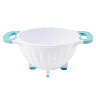 KitchenAid 5qt Colander White/Aqua Sky