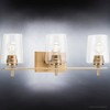 Urban Ambiance Luxury New Traditional Bath Light 8.5''H x 24.25''W,  Olde Brass Finish,  Swan-Hill Collection, UHP4206 - 4 of 4